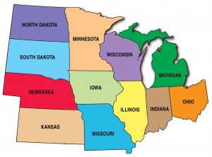 midwest region of the US